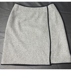 Chadwicks Classics Wool Blend Gray Mini Skirt Womens 10P Preppy‎ Lined Career